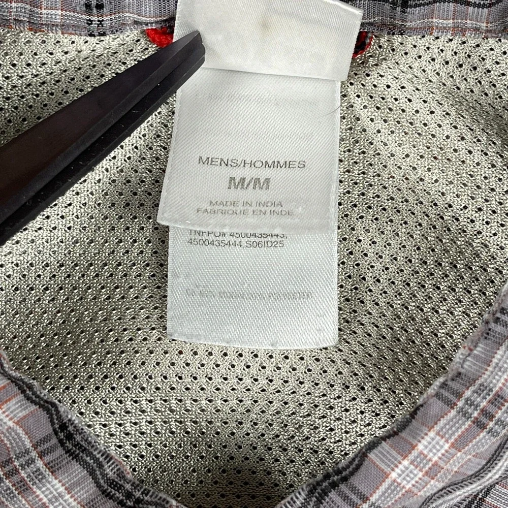 The North Face Shirt Mens Medium Purple‎ Plaid Outdoors Hiking Camping Travel